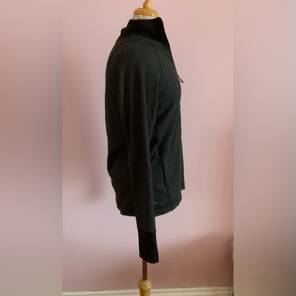 Nike Women's Dark Charcoal Full-Zip Bomber Jacket - Picture 5 of 9